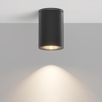Přisazená - M O307CL-01B Stropní svítidlo Roll GU10 50W černý hliník IP54 - MAYTONI