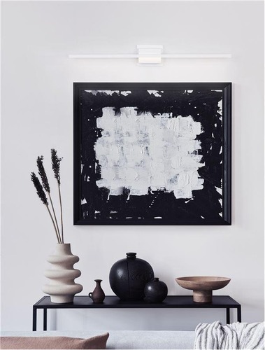 Nad obrazy/zrcadla - NV 9267022 Nástěnné svítidlo nad obrazy AZURE bílý hliník a akryl LED 21W 230V 3000K IP20 - NOVA LUCE - foto 1