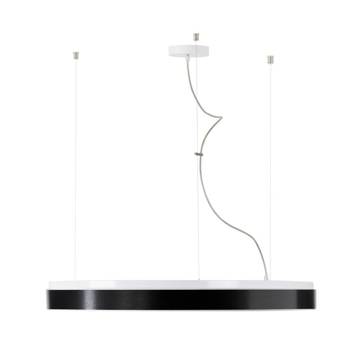 Kruhová - OS DEL69429 DELIA LC5 závěsné plastové svítidlo bílá / černá IP40 3000 K 150W LED - OSMONT - foto 1