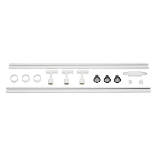 Svítidla - LA 143191 PURI sada pro jednookruh. lištu bílá 230V GU10 LED 3x4.3W 40° - BIG WHITE (SLV) - foto 1