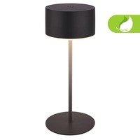 Stolní lampy dekorační - BRILO 7629015 Kira stolní lampička - 3W, 200lm, bezdrátová, LED, dotykový vypínač, stmívatelné, antracit - BRILO