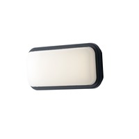 Nástěnná - FAN LED-SHELLY-Q-L ANT Venkovní stropní svítidlo LED SHELLY antracit polykarbonát 20 W 2500 lm 3000/4000 K IP65 29,6x14,6x7,6 cm - FANEUROPE