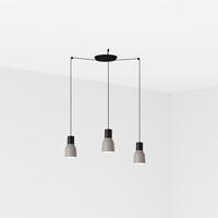 Kónická - FARO 68591-3L KOMBO 120 závěsné svítidlo, šedá, 3L - FARO