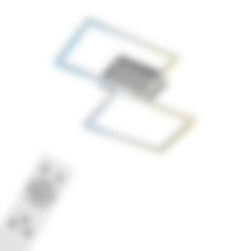 Hranatá - BRILO 3511-019 CCT LED stropní svítidlo, 50 cm, 30 W, 3300 lm, hliník - BRILO - foto 1