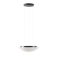 Kruhová - OS AUR67937 AURA LE5 závěsné skleněné svítidlo černá / bílá IP40 4000 K 24W LED - OSMONT