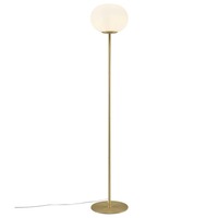 Stojací lampy - NOR 2010514001 Stojací lampa Alton 25W E27 mosaz opál - NORDLUX