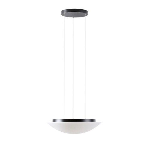 Kruhová - OS AUR67439 AURA LE5 závěsné skleněné svítidlo černá / bílá IP40 3000 K 34W LED - OSMONT - foto 1