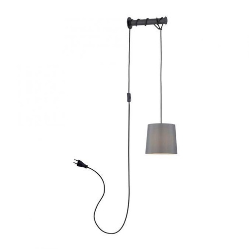 Dekorativní - PN 9062-18 PILUA LED nástěnné svítidlo, šedá, s držákem, nastavitelná výška, šňůrový vypínač - PAUL NEUHAUS - foto 1