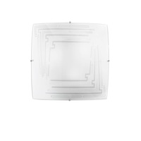 Hranatá - FAN I-CONCEPT/PL40 Stropní svítidlo Concept, bílé, 3 x E27, 40 x 10,5 x 40 cm - FANEUROPE