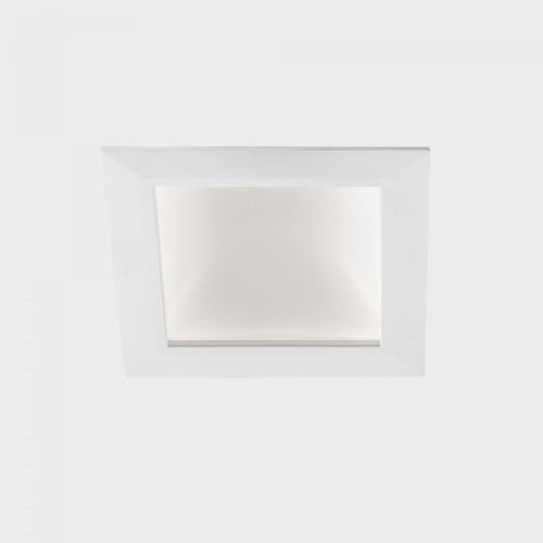 Hranatá - KHL K50415.02.RF.WH-WH.ST.8.30.PU DISC TINA DEEP SQ zapuštěné svítidlo s rámečkem bílá 18 W 3000K PUSH - KOHL-Lighting - foto 1