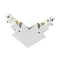 Lišty a příslušenství S-TRACK - LA 1006524 S-TRACK vestavný L-konektor uzemnění vnitřní bílý - BIG WHITE (SLV)