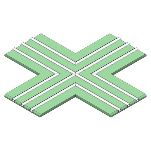 Al profily k zapuštění - SLC PE1223 Profil pro pásky DL 3 track X modul sádrokarton - TLG - foto 1