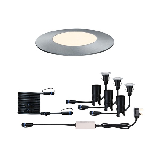 Zapuštěná - P 94907 Plug &amp; Shine LED zemní svítidlo Floor IP67 3000K 3x2,5W 30VA ocel - PAULMANN - foto 1