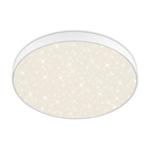 Kruhová - BRI 7075-416 LED stropní svítidlo hvězdné nebe, pr. 38,7 cm, 24,5 W, bílé - BRILONER - foto 1