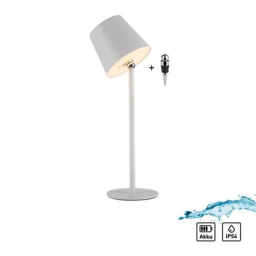 Na stůl - LD 19251-16 BOTERIA LED lampička na láhev, nabíjecí, s přídavnou nohou, bílé 3000K - JUST LIGHT - foto 1