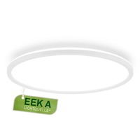 Kruhová - BRILO 7548016 Tava A LED stropní svítidlo, energetická třída A, přímé a nepřímé osvětlení, 50.000h životnost, kruhové 42 cm, bílé - BRILO