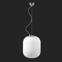 Nouzové osvětlení - OS TAN67342 TANIA L2 závěsné skleněné svítidlo nerez leštěná / bílá IP40 3000 K 41W LED nouzové kombinované 3 h (původní kód OS 67342) - OSMONT