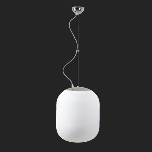 Nouzové osvětlení - OS TAN67342 TANIA L2 závěsné skleněné svítidlo nerez leštěná / bílá IP40 3000 K 41W LED nouzové kombinované 3 h (původní kód OS 67342) - OSMONT - foto 1