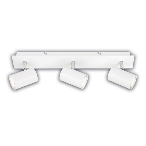 Bodová - BRILO 2840036 Isil A LED stropní bodové svítidlo, energetická třída A, 3-ramenné, 50.000h životnost, nastavitelné, bílé - BRILO - foto 1