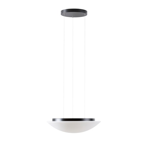 Kruhová - OS AUR71389 AURA LE5 závěsné skleněné svítidlo černá / bílá IP40 3000/4000 K 34W LED - OSMONT - foto 1