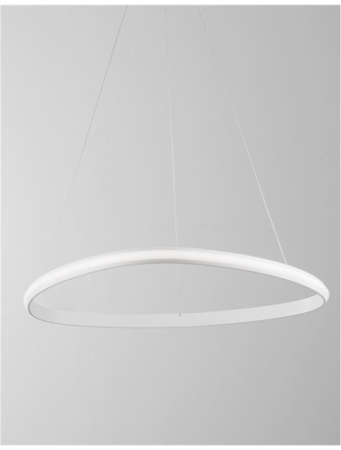 Kruhová - NV 9357062 Závěsné svítidlo ARIES bílý hliník a akryl LED 32W 230V 3000K IP20 stmívatelné - NOVA LUCE - foto 1