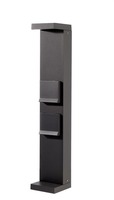 Sloupková - IMPR 733071 Deko-Light sloupek se zásuvkami Lerna 600 7,4W 3000/4000K 237lm 120mm tmavěšedá IP65