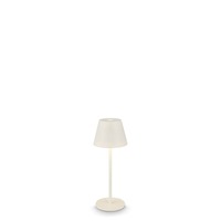 Stolní lampy dekorační - BRILO 7653016 Kiki Nano stolní lampička - 1,5W, 130lm, nabíjecí, LED, stmívatelné, teplá bílá, bílá - BRILO