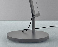 Kotvící prvky, držáky, závěsy - AR 1741010A Demetra stojací lampa - podstavec šedá Demetra Reading Floor - ARTEMIDE