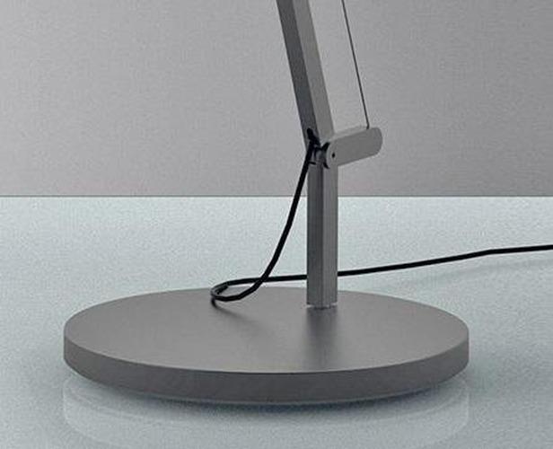 Kotvící prvky, držáky, závěsy - AR 1741010A Demetra stojací lampa - podstavec šedá Demetra Reading Floor - ARTEMIDE - foto 1