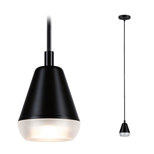 Koupelnová - P 76990 LED závěsné svítidlo Luia GU10 max. 10W satén/černá - PAULMANN - foto 1