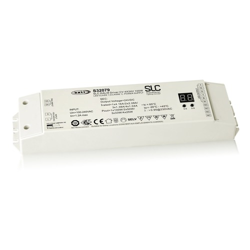 Stabilizované napětí - SLC S32079 SLC Power Supply CV 24V 100W DALI DT8 RGBW - TLG - foto 1