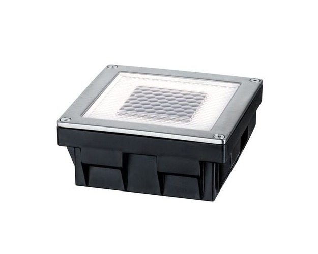 Zapuštěná - P 93774 Zemní zápustné svítidlo Solar Cube LED, incl. 1x0,24 W, 3,6lm, 2700K, ušlecht.ocel 1ks - PAULMANN - foto 1