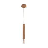 Subtilní - ZUMA 003064-024517 Závěsné svítidlo MADERA 8620103 dřevo / sklo G9 28W IP20 - ZUMALINE