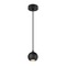 Subtilní - LA 1008172 LIGHT EYE® 90 závěsné svítidlo, GU10, délka závěsu 150cm, 1x max. 6W, matně černá - BIG WHITE (SLV)