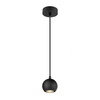 Subtilní - LA 1008172 LIGHT EYE® 90 závěsné svítidlo, GU10, délka závěsu 150cm, 1x max. 6W, matně černá - BIG WHITE (SLV)