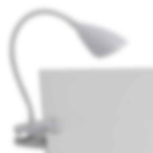 Stolní lampy dekorační - FAN LEDT-HEGEL-WHITE Stolní lampa LED HEGEL bílá s klipem 3,7 W 450 lm 4000 K 9,5x9,5x33 cm - FANEUROPE - foto 1