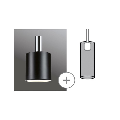 Svítidla - P 95612 URail stínidlo Tallis 2Easy 160mm černá mat - PAULMANN - foto 1