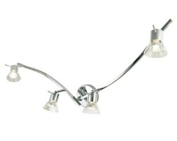 Bodová - PANIT SPT073 Bodové svítidlo HOUSTON náklopná chrom 230V GU10 4x50W - PAN INTERN.