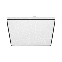 Hranatá - BRILO 3749-415 LED stropní svítidlo, 37 cm, 24 W, 2800 lm, černá - BRILO