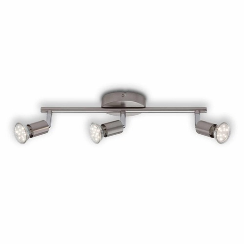 Bodová - BRILO 2767-032 Bodové svítidlo 38,5 cm 3xGU10 3W 250lm matný nikl - BRILO - foto 1