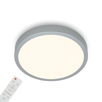 Kruhová - BRILO 3704-014 CCT LED přisazené svítidlo pr. 38 cm, 22 W, 2900 lm, stříbrná - BRILO