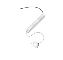 Kruhová - FAN INC-HELP-R37 Zápustné svítidlo LED Help, bílé, polykarbonát, 1,2 W, 130 lm, 4000 K, nouzová baterie 3 h, 3,7 x 3,7 x 2,6 cm - FANEUROPE