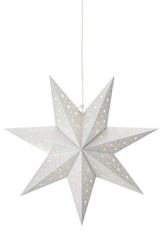 Interiérové dekorace - MAR 705612 Blank závěsná stříbrná hvězda 45 cm - Markslöjd - foto 1
