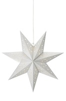 Interiérové dekorace - MAR 705612 Blank závěsná stříbrná hvězda 45 cm - Markslöjd