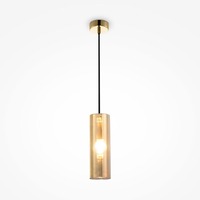 Válec - M P011PL-01G Závěsné svítidlo Gioia E14 40W zlatá kov/sklo  - MAYTONI