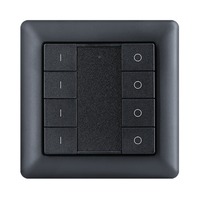 Stmívače - SLC S57003B SmartOne Zigbee 4CH nástěnný panel IP20 černý - TLG