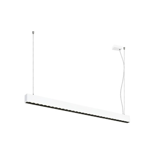 Podélná - LA 1010511 GLENOS® PRO závěsné svítidlo, 1, 2 m, DALI, UGR16, délka závěsu 210 cm, 4000K, 75°, bílá / černá - BIG WHITE (SLV) - foto 1