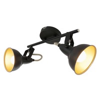 Bodová - BRILO 2049-025 Bodové svítidlo 30,4 cm 2x E14 40W černá - BRILO