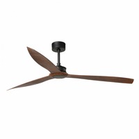Ventilátory - FARO 33430 JUST FAN XL, černá/dřevo, stropní ventilátor 178cm - FARO