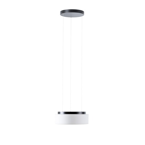 Kruhová - OS ERI67882 ERIS LE2 závěsné skleněné svítidlo černá / bílá IP40 4000 K 13W LED - OSMONT - foto 1